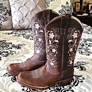 Women's Rio leather cowboy boots